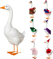 The Festive Porch Goose with Six Seasonal Outfits - 24 Inches Tall