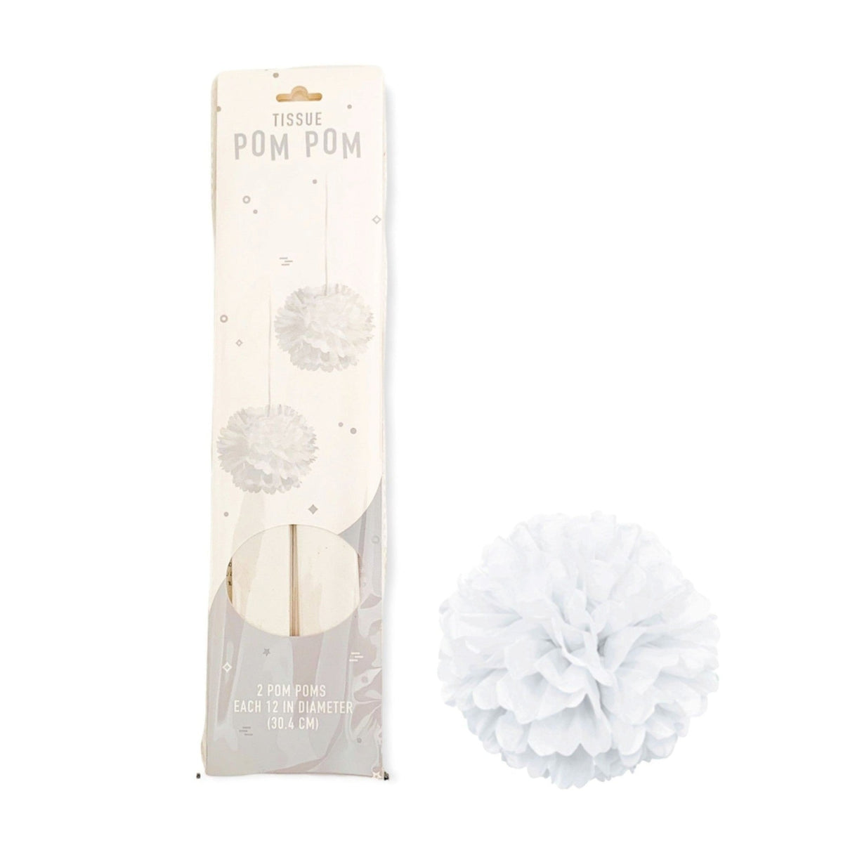 White Tissue Pom Pom Party Decoration