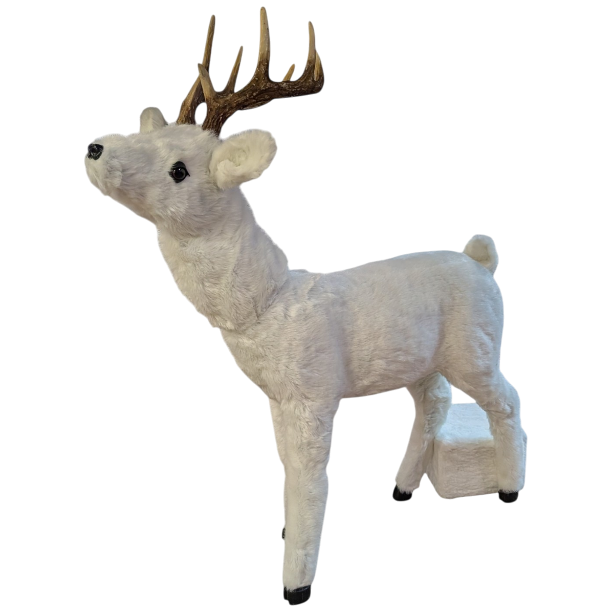 Animated Baby Deer with Music - 33 Inch - Snowy White