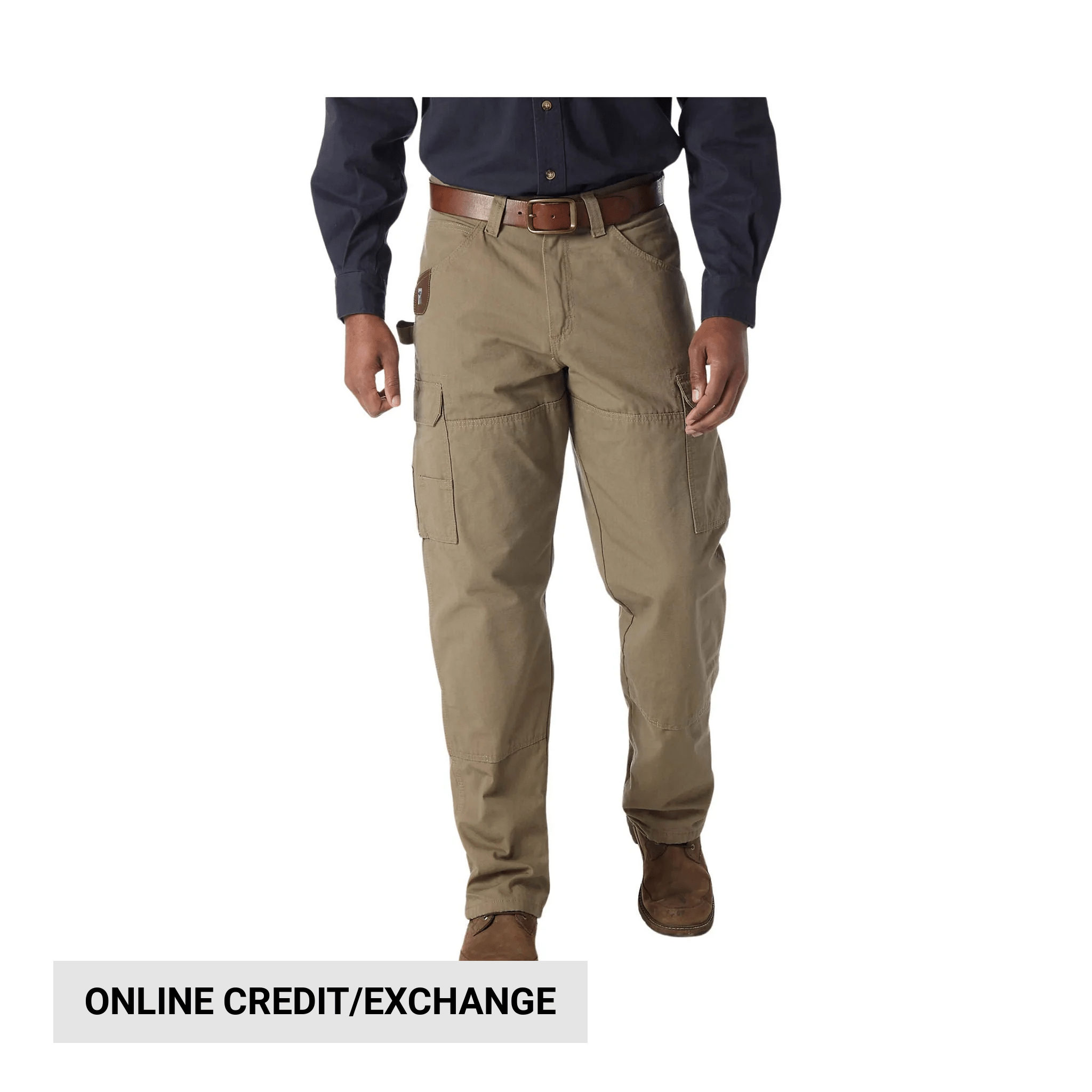 Wrangler Men's Riggs Workwear Lined Ripstop Ranger Pant - Bark by Lenny's Shoe & Apparel