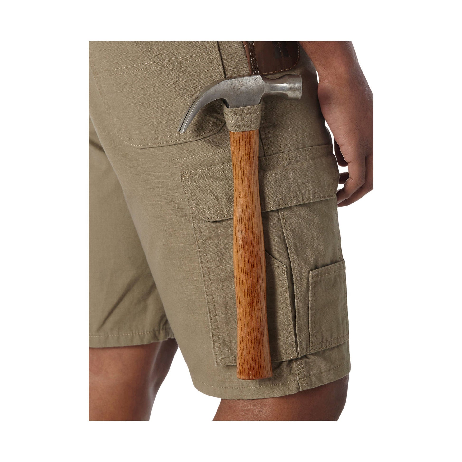 Wrangler Men's Riggs Workwear Ripstop Ranger Cargo Short - Bark by Lenny's Shoe & Apparel