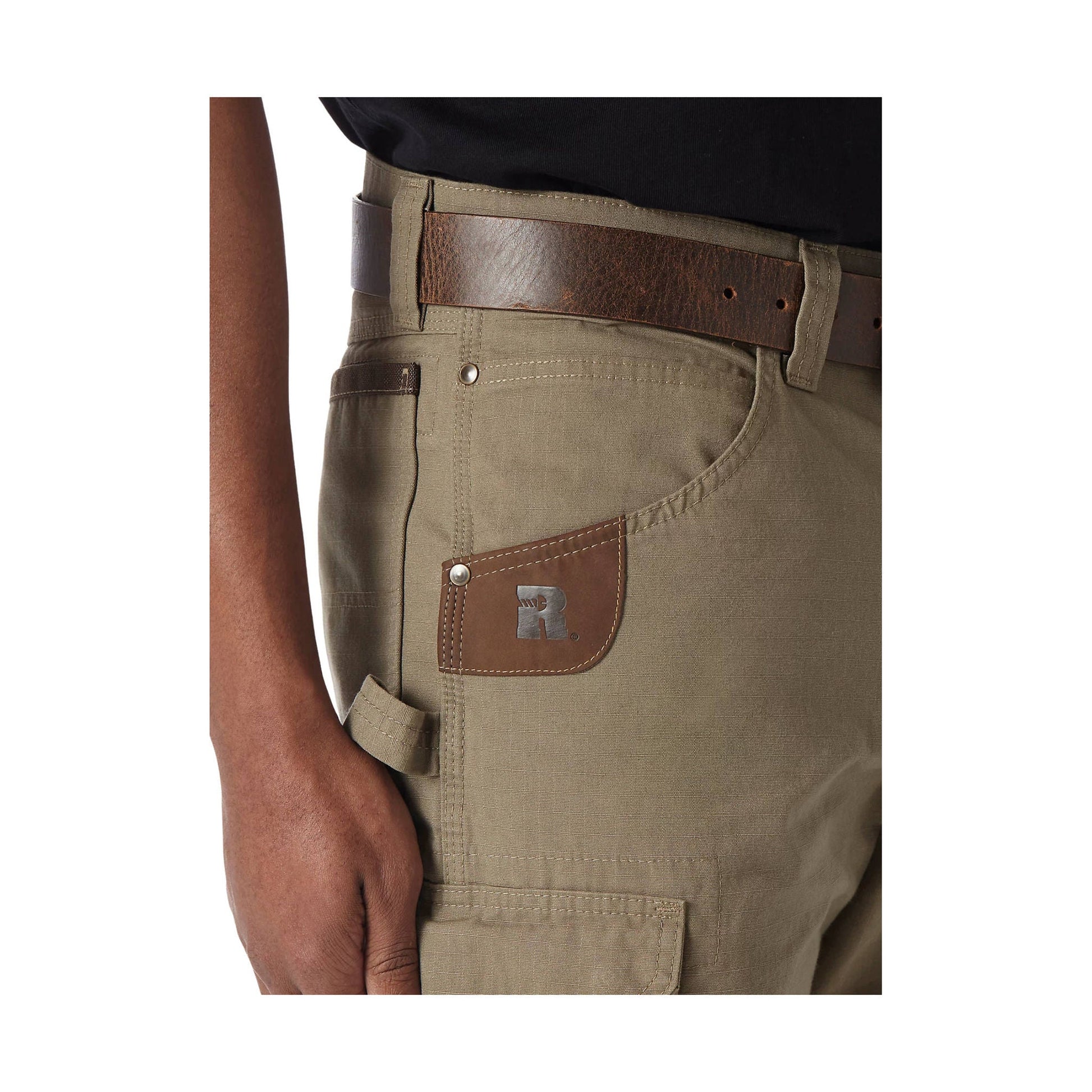 Wrangler Men's Riggs Workwear Ripstop Ranger Cargo Short - Bark by Lenny's Shoe & Apparel