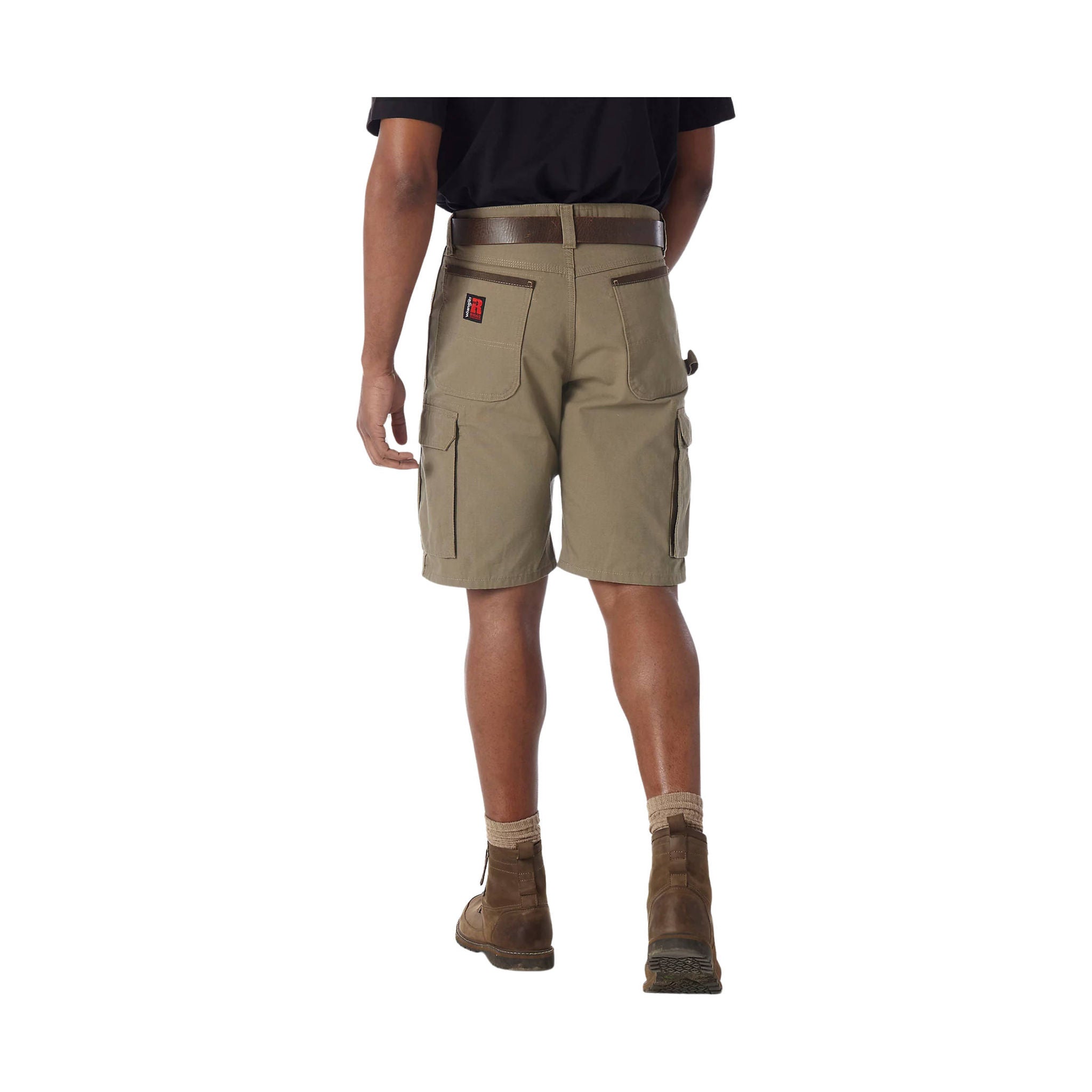 Wrangler Men's Riggs Workwear Ripstop Ranger Cargo Short - Bark by Lenny's Shoe & Apparel