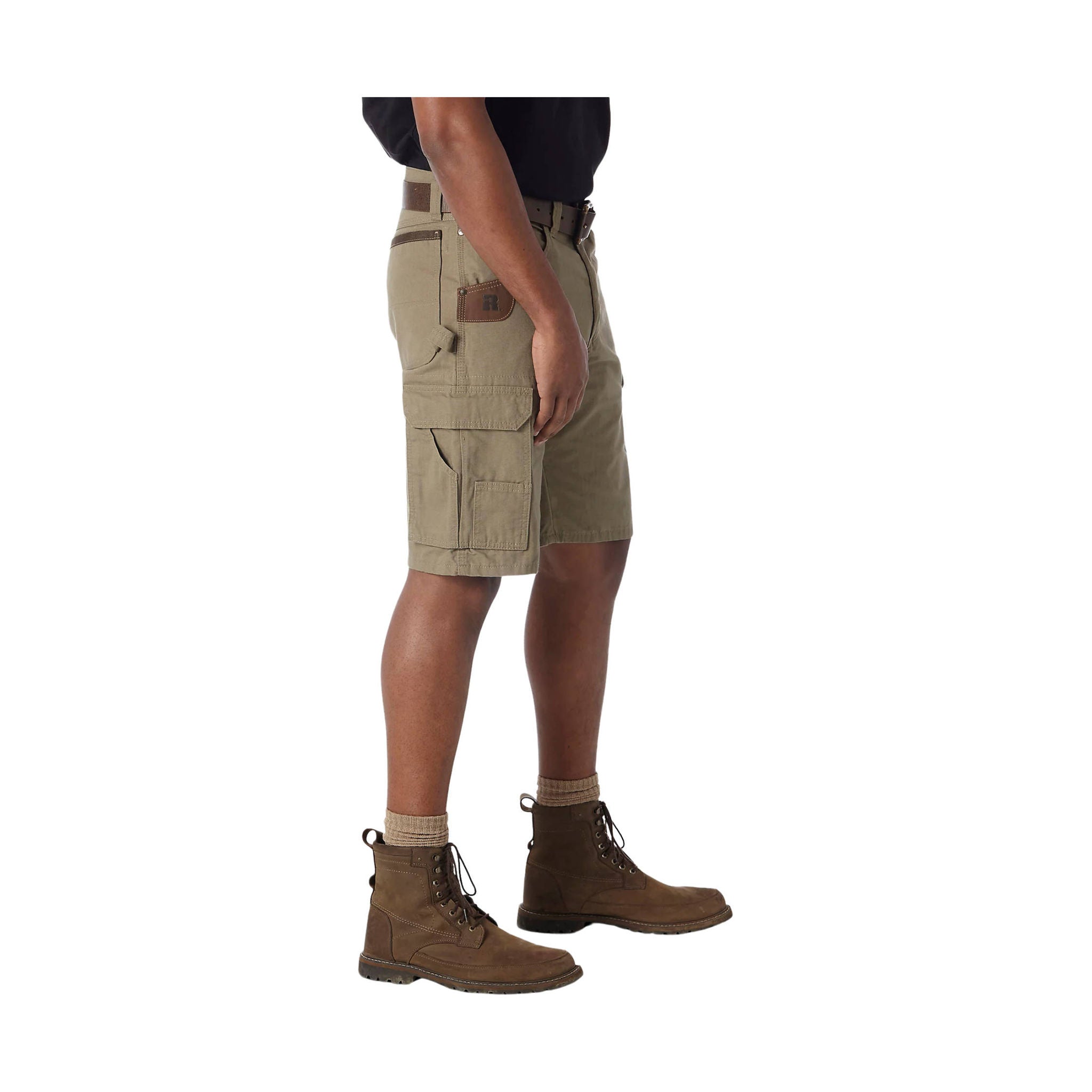 Wrangler Men's Riggs Workwear Ripstop Ranger Cargo Short - Bark by Lenny's Shoe & Apparel
