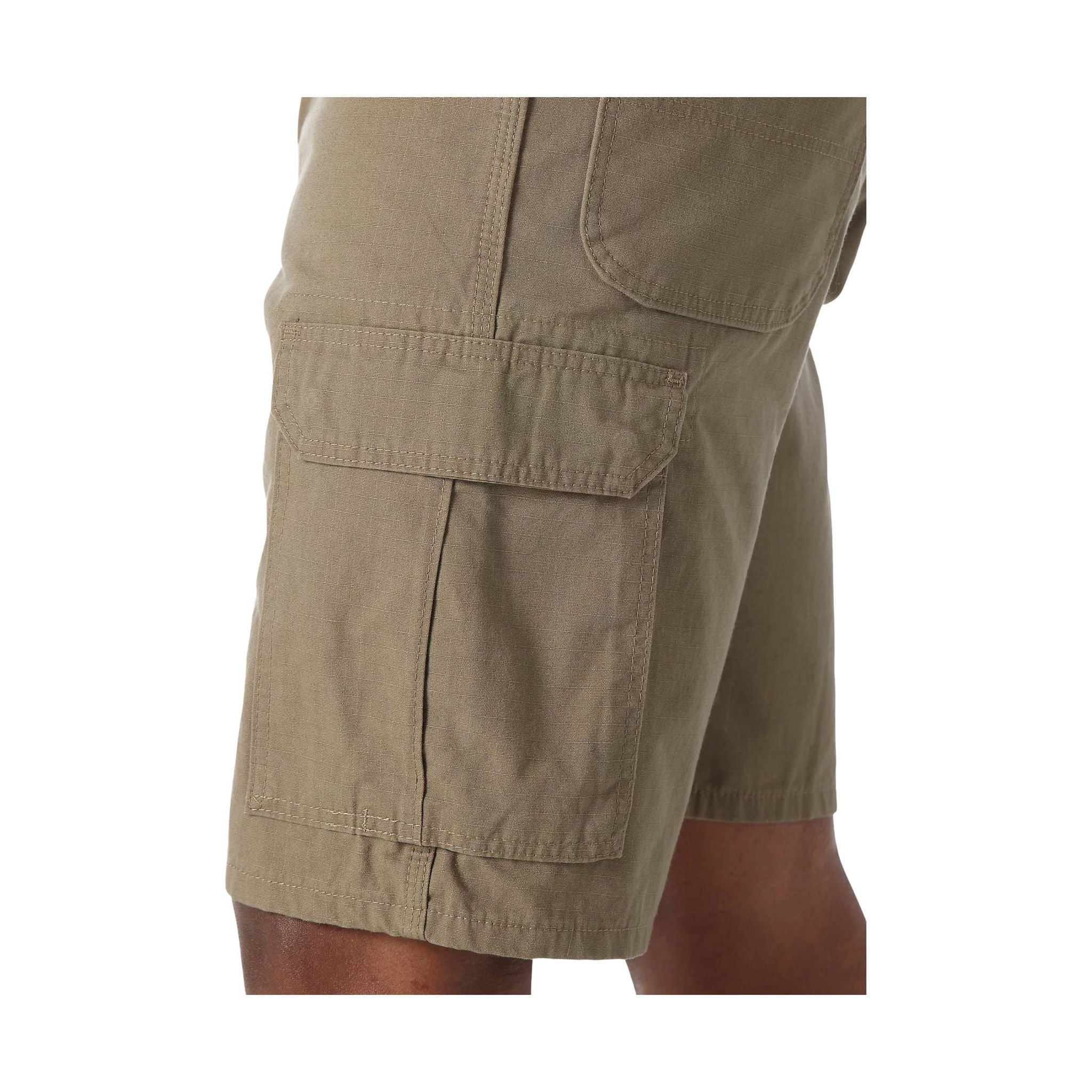 Wrangler Men's Riggs Workwear Ripstop Ranger Cargo Short - Bark by Lenny's Shoe & Apparel