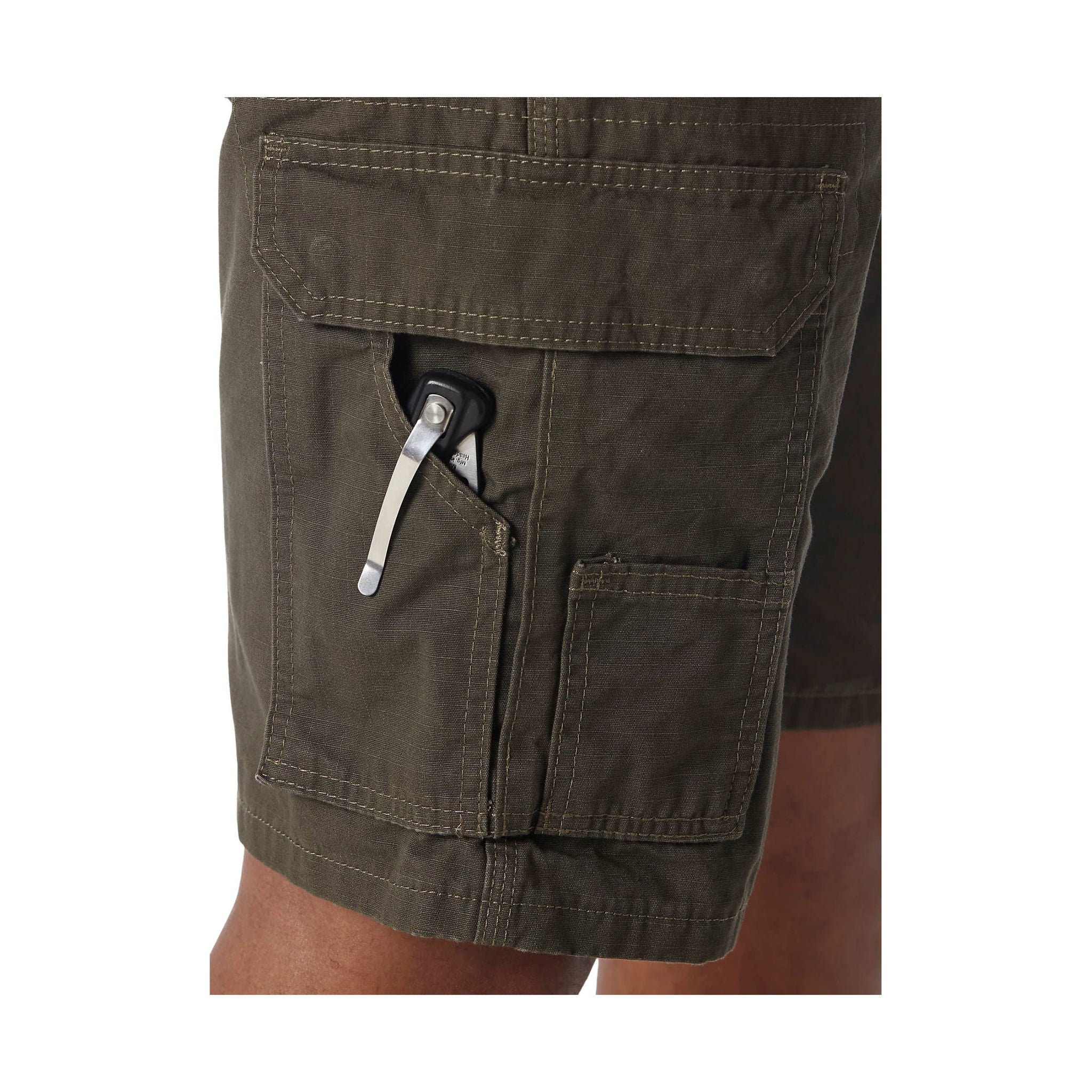 Wrangler Men's Riggs Workwear Ripstop Ranger Cargo Short - Loden by Lenny's Shoe & Apparel