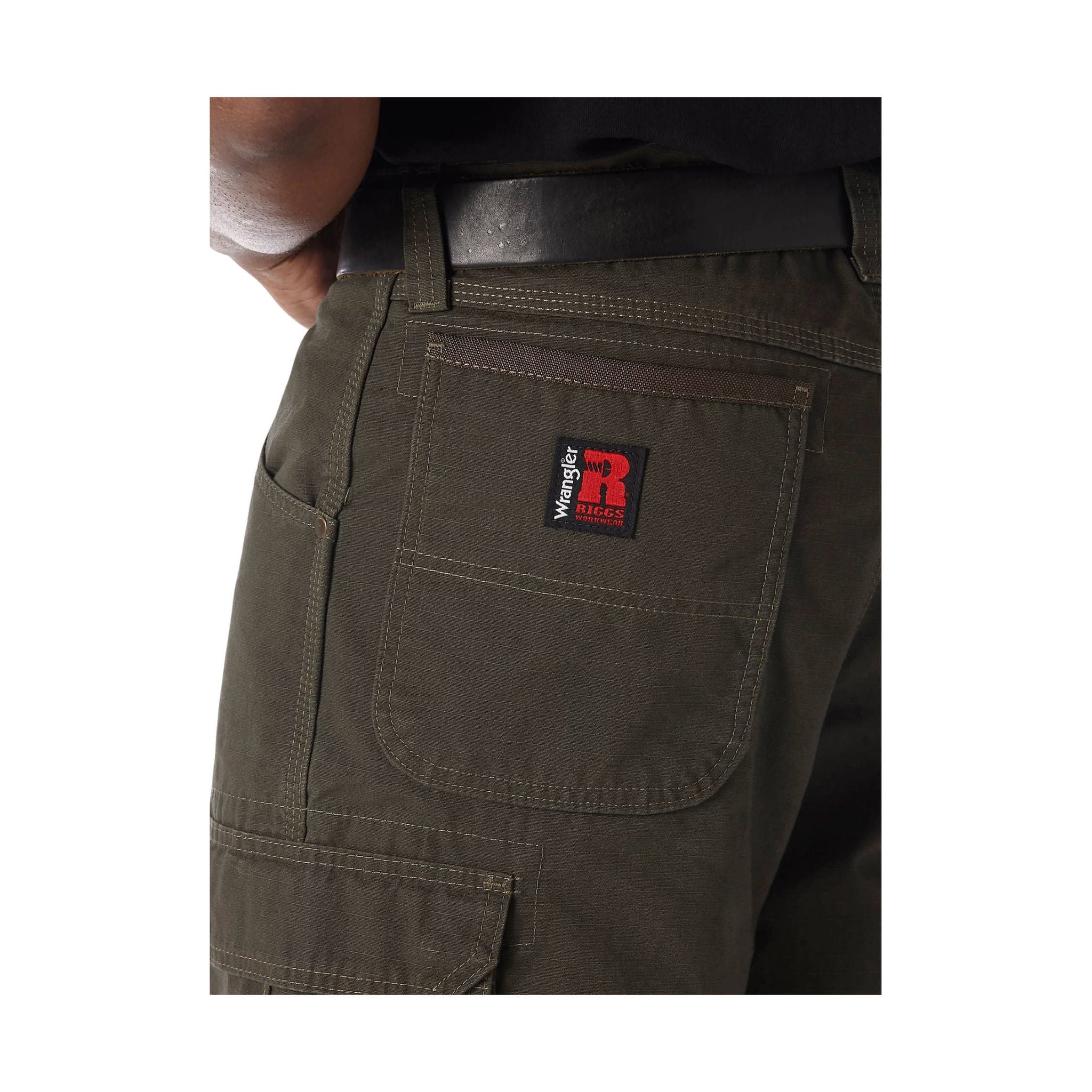 Wrangler Men's Riggs Workwear Ripstop Ranger Cargo Short - Loden by Lenny's Shoe & Apparel