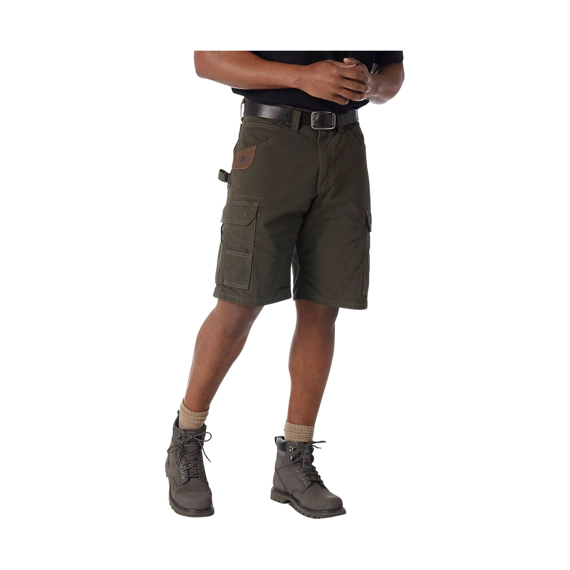 Wrangler Men's Riggs Workwear Ripstop Ranger Cargo Short - Loden by Lenny's Shoe & Apparel