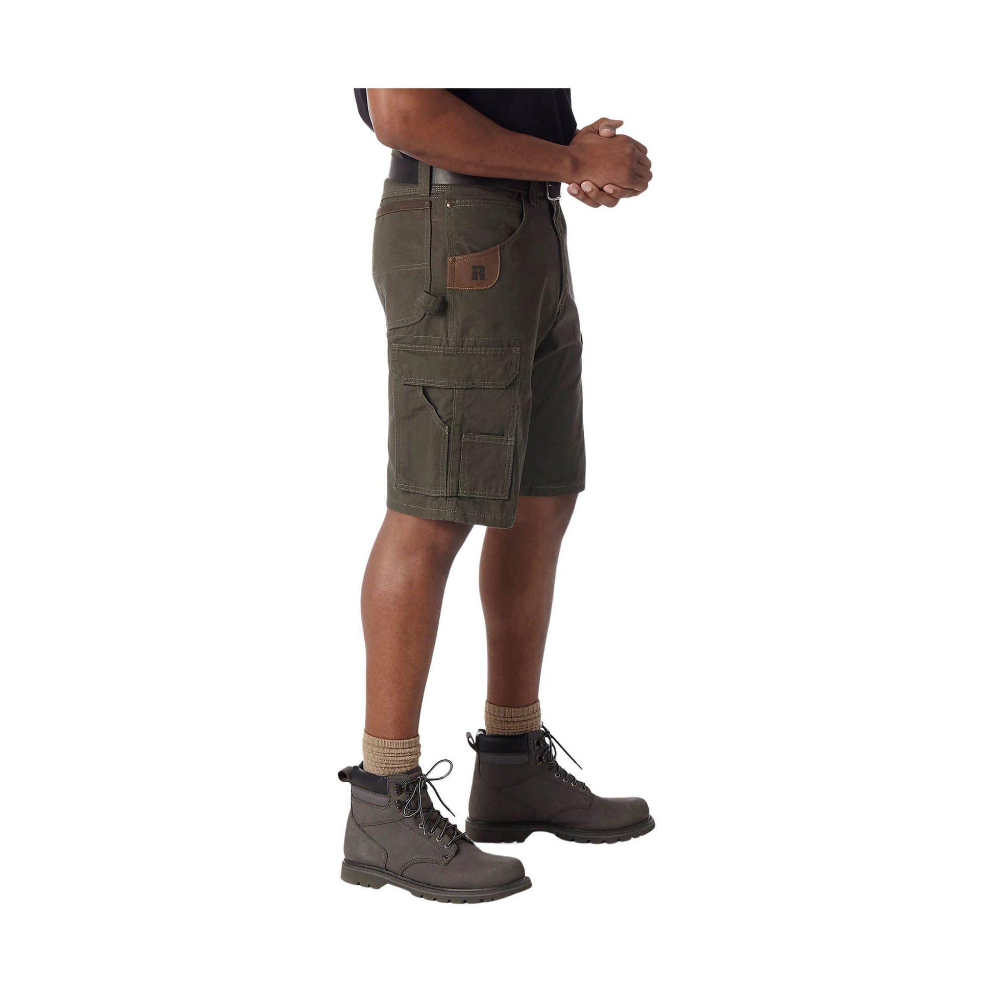 Wrangler Men's Riggs Workwear Ripstop Ranger Cargo Short - Loden by Lenny's Shoe & Apparel