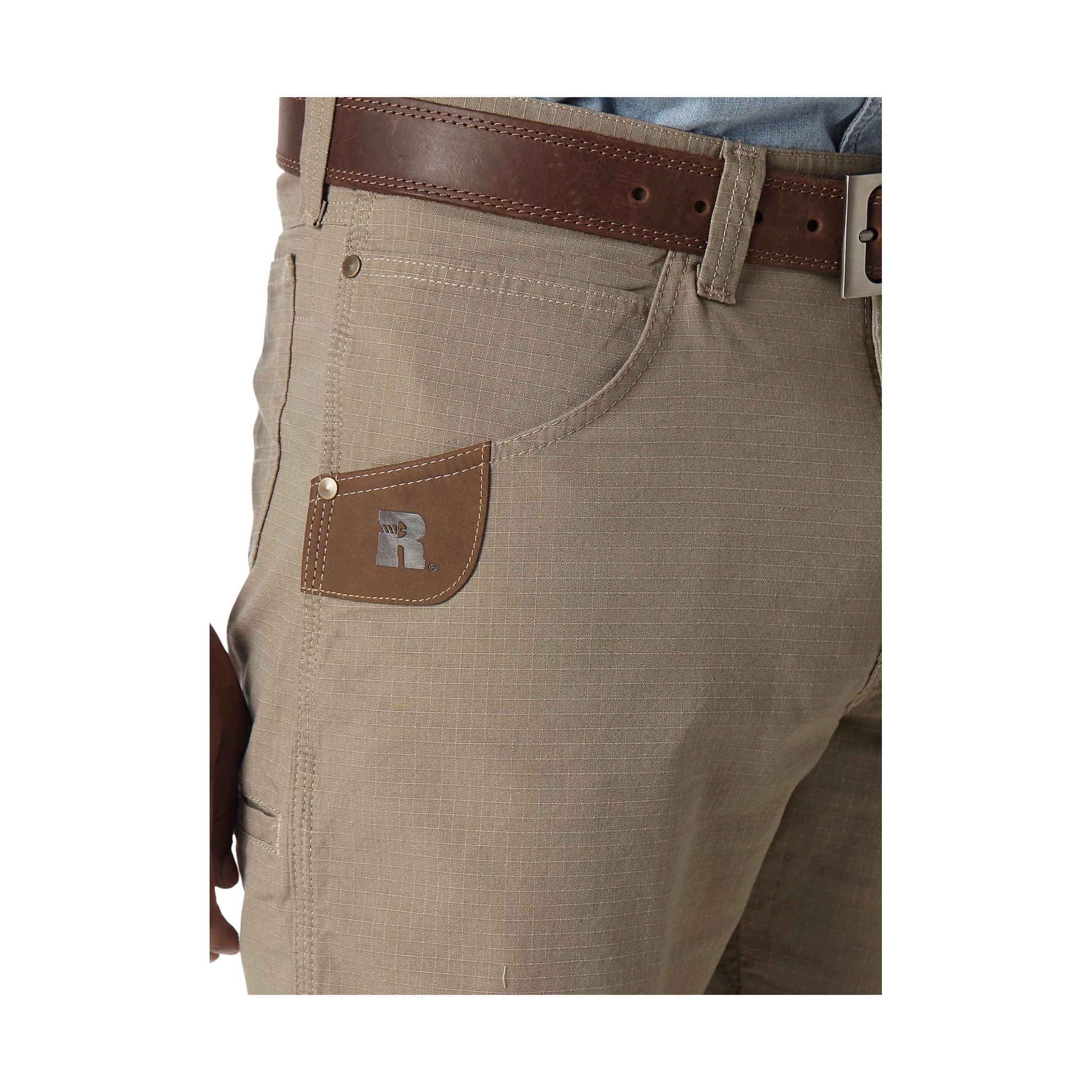 Wrangler Men's Riggs Workwear Technician Short - Dark Khaki by Lenny's Shoe & Apparel