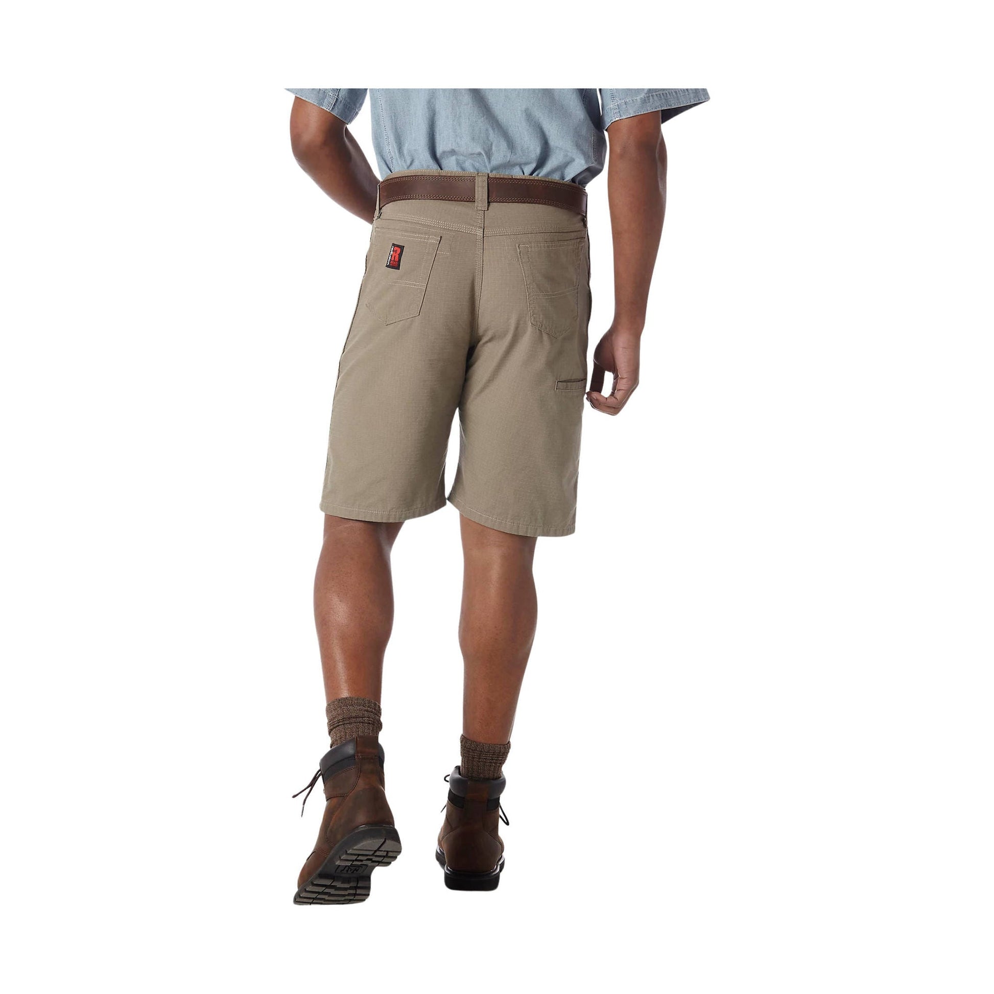 Wrangler Men's Riggs Workwear Technician Short - Dark Khaki by Lenny's Shoe & Apparel