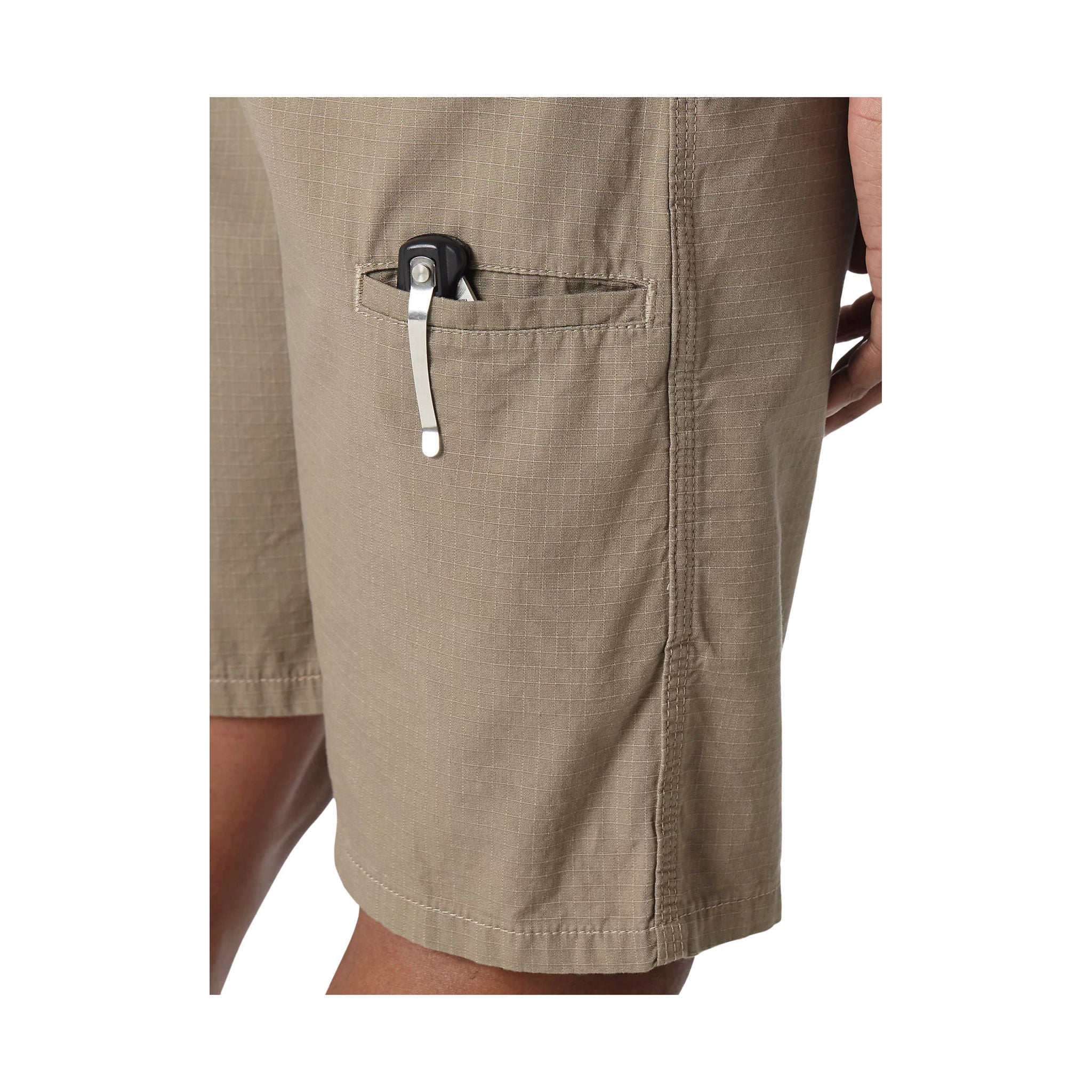 Wrangler Men's Riggs Workwear Technician Short - Dark Khaki by Lenny's Shoe & Apparel