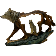 Wolf In A Wolf Figurine