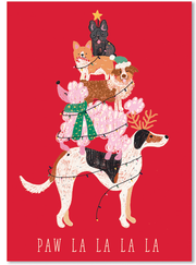 Love of Pets Boxed Cards (Dogs Stacked as Christmas Tree)