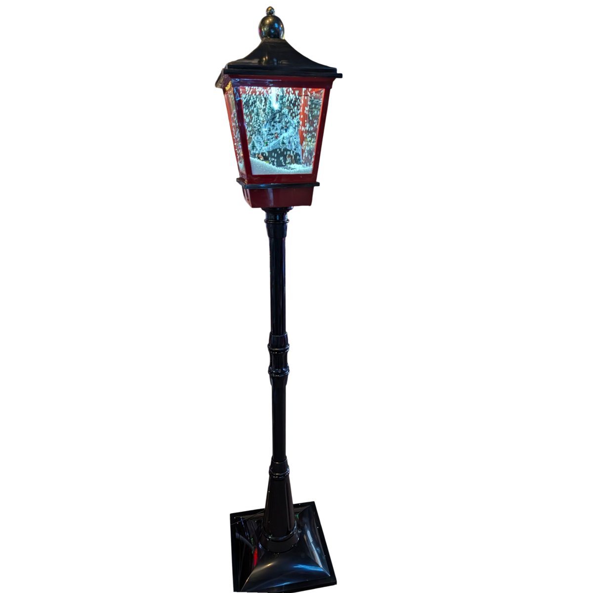 Lighted Musical Lamp Post - Mountain Village Train