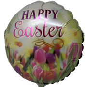 Easter Pre-Inflated - Happy Easter Tulips  Balloon