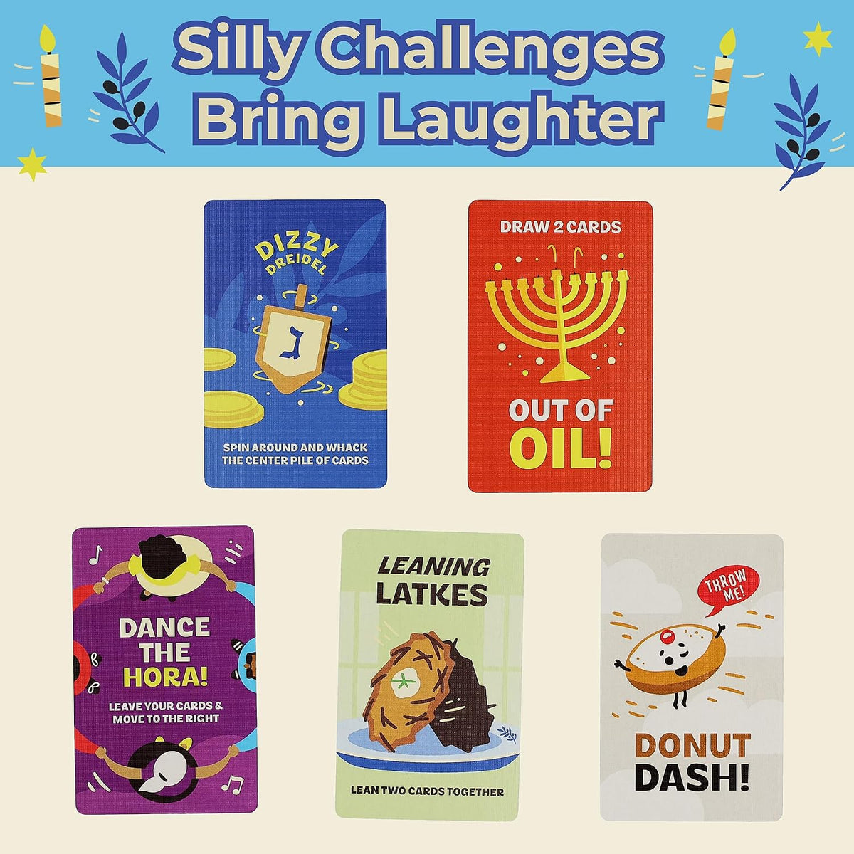Dizzy Dreidel Card Game