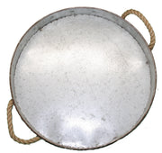 Antiqued Aluminum Tray - 19"