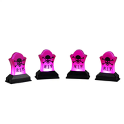 Lighted Tombstones for Spooky Town