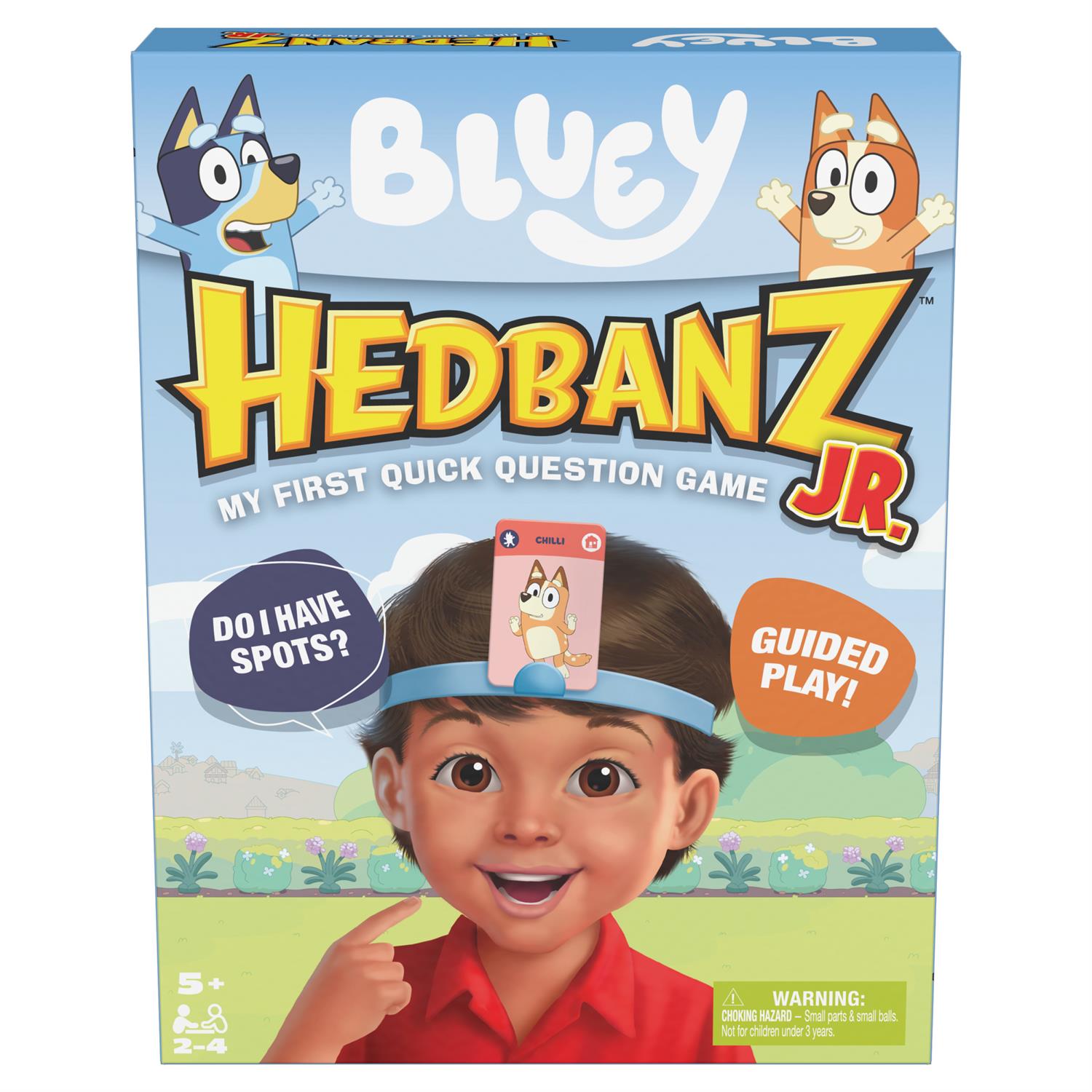 Bluey Hedbanz Jr Picture Guessing Board Game