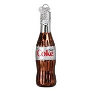Gumdrop Mini Diet Coke Bottle Glass Ornament