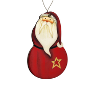 Jolly Santa with Star Ornament