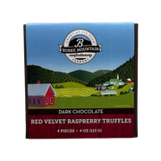 Dark Chocolate Red Velvet Raspberry Truffles