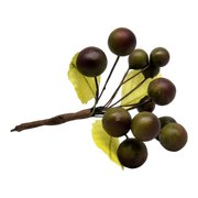 Grape Cluster - 5 Inch - Maroon and Olive