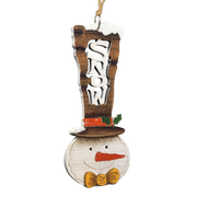 Laser Cut Wooden Ornament - Stovepipe Hat Snowman