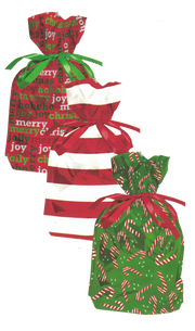 Large Pull String Gift Bag - 3 Pack