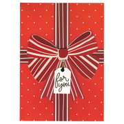 Striped Bow Gift Card