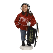 Winter Sports Family - Sledding Girl