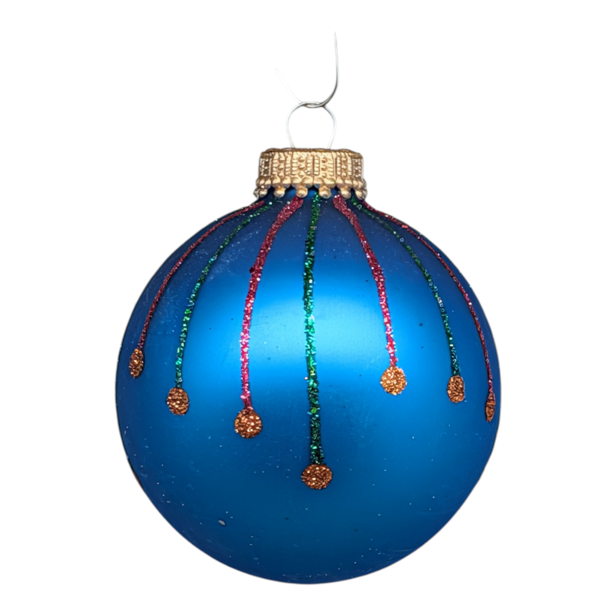 Krebs Value Glass Ornament 4 pack - Neon Drip