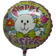 Easter Pre-Inflated - Happy Easter Bunny With Flowers