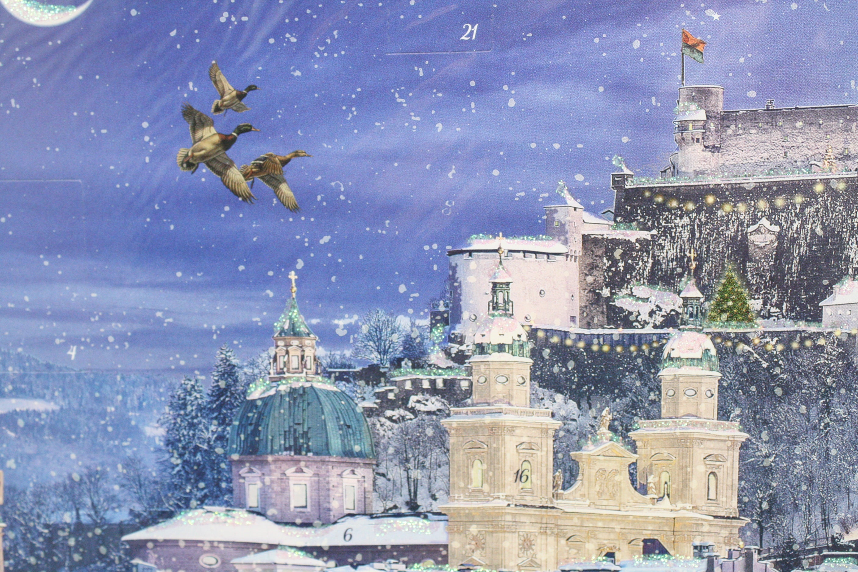 Winter castle on the River - Wall Advent Calendar
