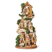 Stable with Stairs Nativity Scene