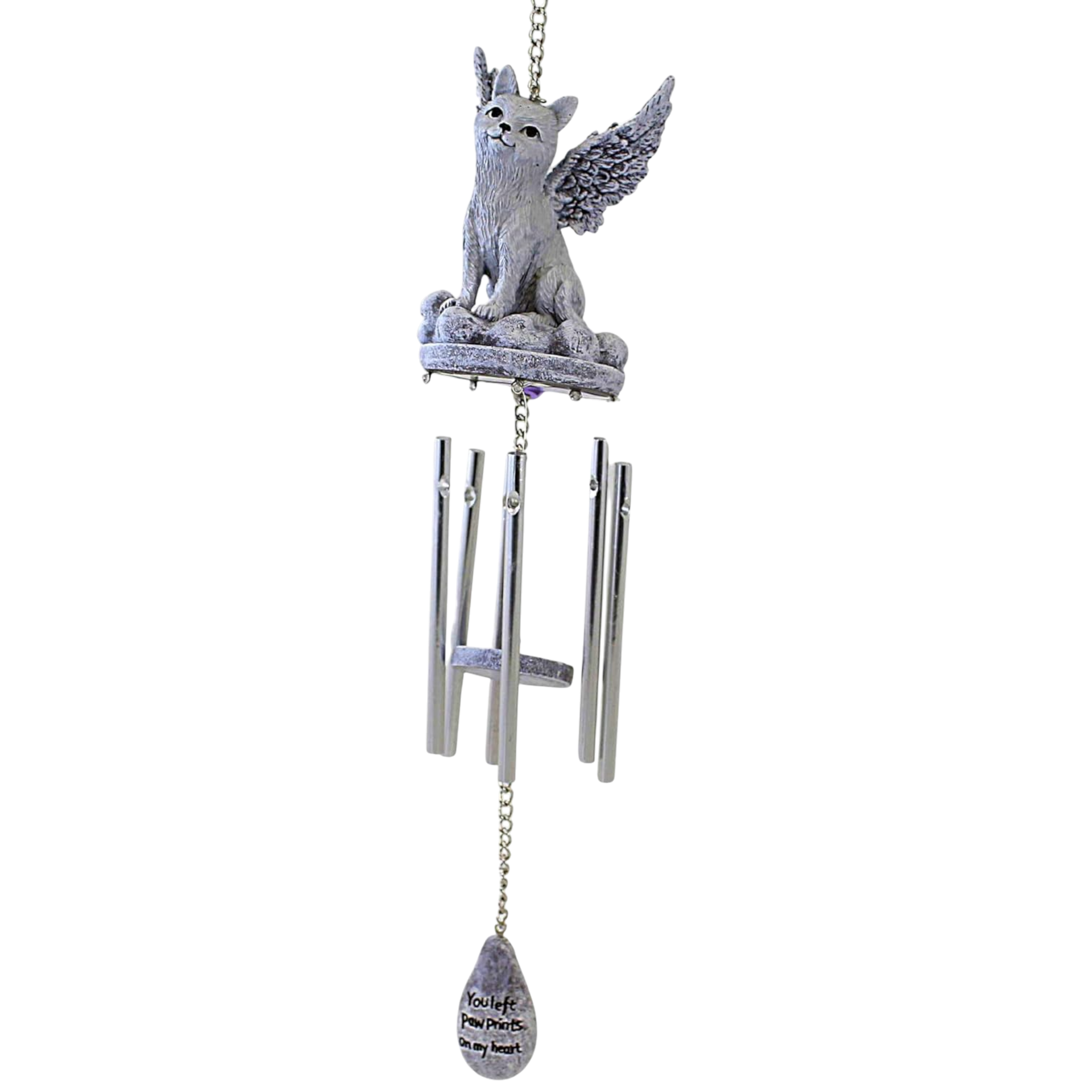 Angelic Cat Memorial Windchime – 17 Inch