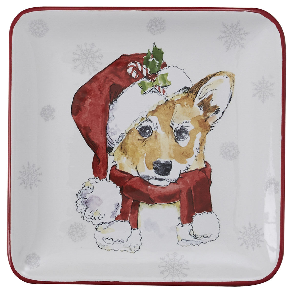 Holiday Paws Salad / Dessert Plate -