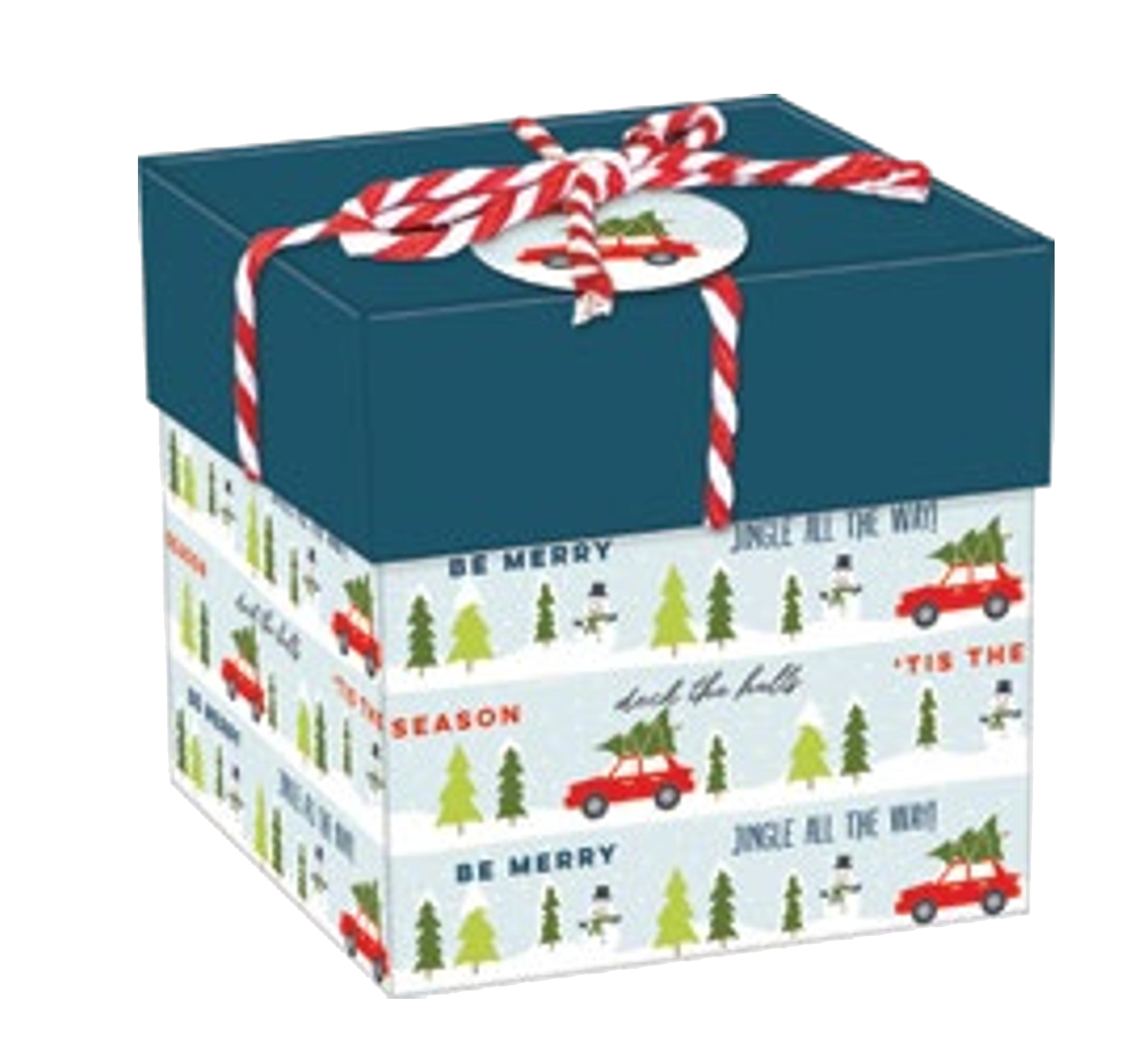 Gift Box Cube for Gift Cards - 3" x 3" -  Joy Present Stack