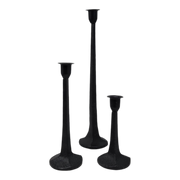 Iron Candle Holders - 3 Piece Set
