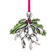 Mistletoe and Holly Ornament