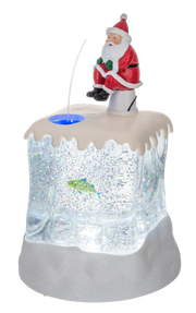 LED Light Up Shimmer Ice Fishing Figurine