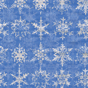 Snowfall-Blue Foil Gift Wrap - 30" X 6' Roll
