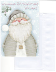 Warmest Christmas Wishes Santa Country Christmas Card