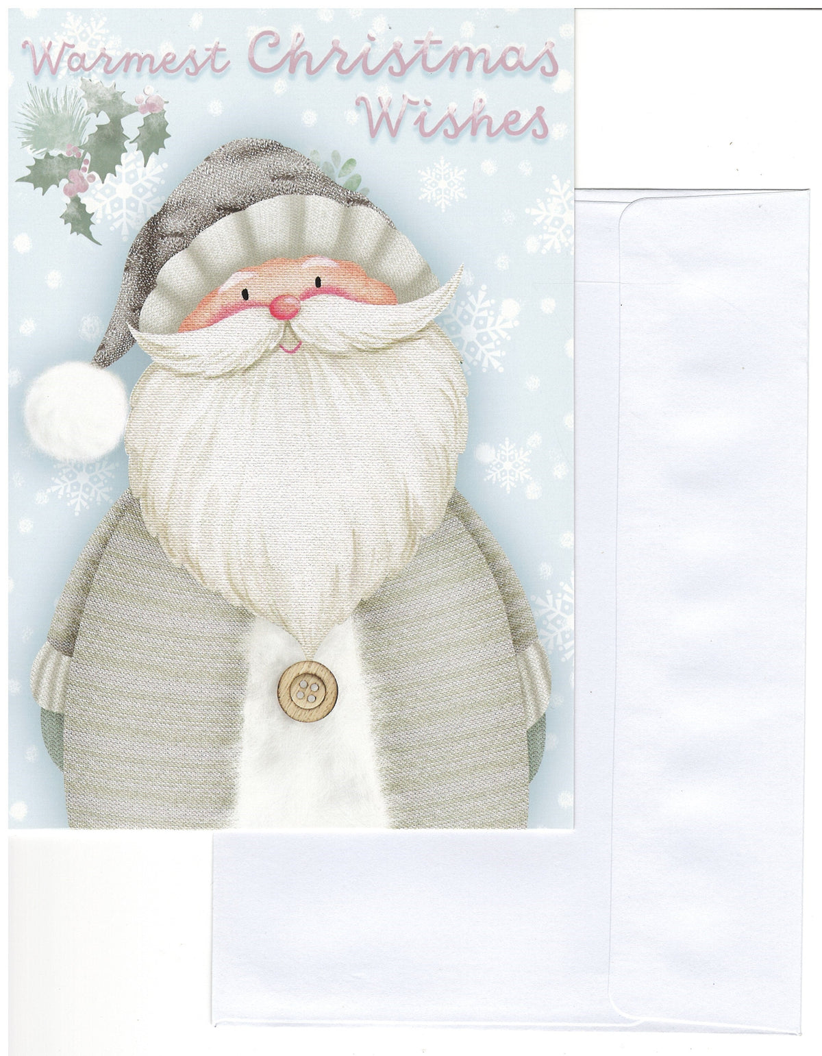 Warmest Christmas Wishes Santa Country Christmas Card