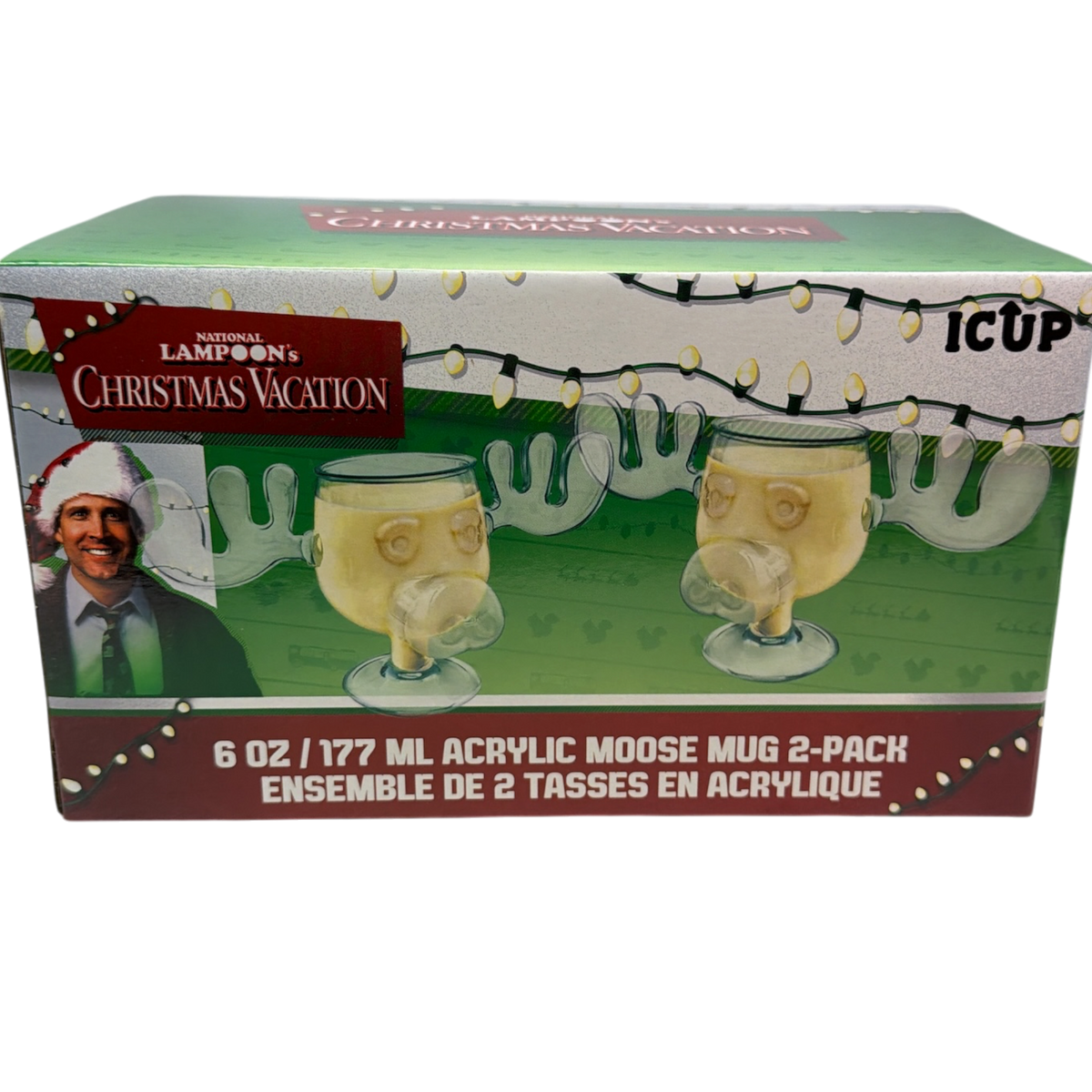 Christmas Vacation Griswold Clear Acrylic Moose Mug Set Of 2