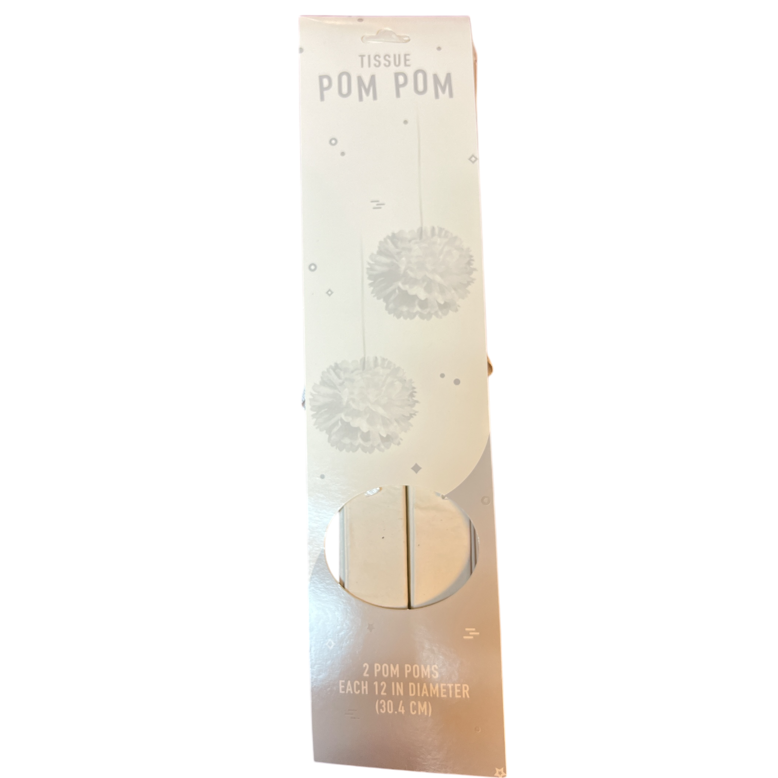 White Tissue Pom Pom Party Decoration