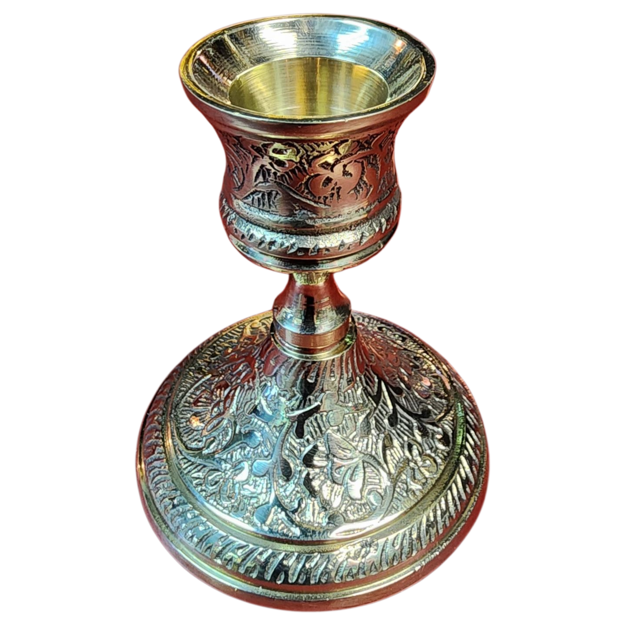 Ornate Brass Taper Holder