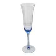 Chic Blue Champagne Flute