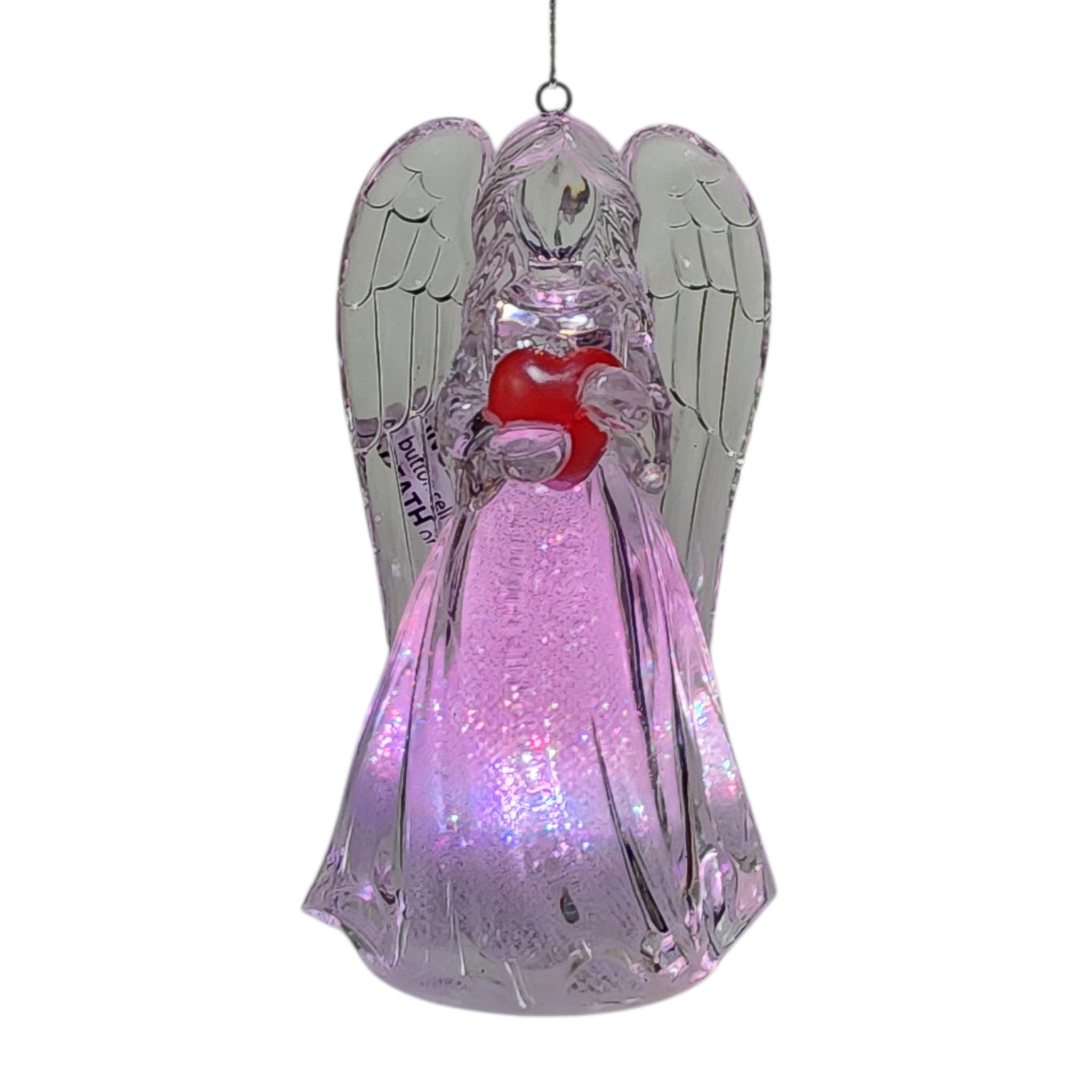 Birthstone Lighted Angel Ornament -